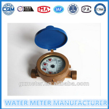 Brass Single-Jet Wet Dial Type Water Meter (Dn15-20mm)